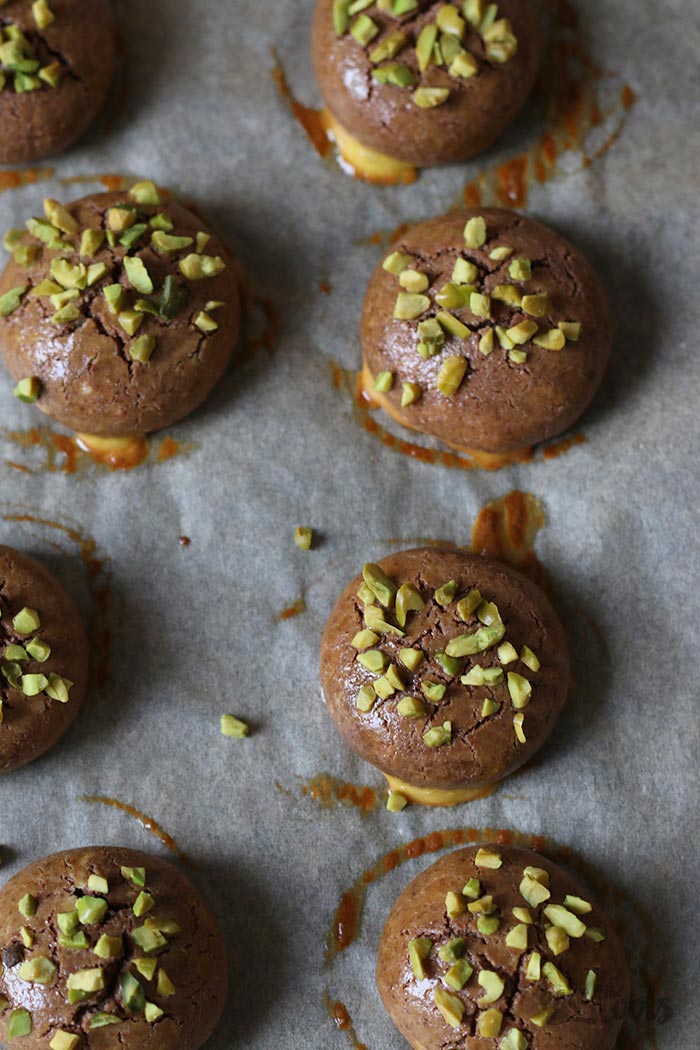 Espresso Chocolate Marzipan Cookies | Bake to the roots