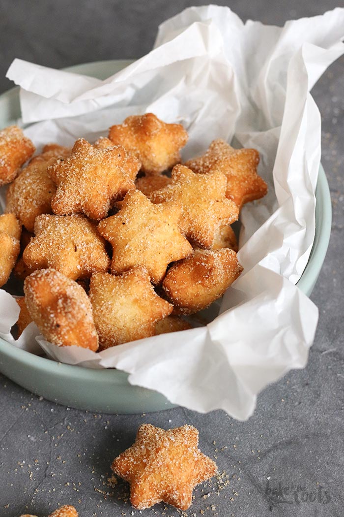 Frittierte Vanille Sterne | Bake to the roots