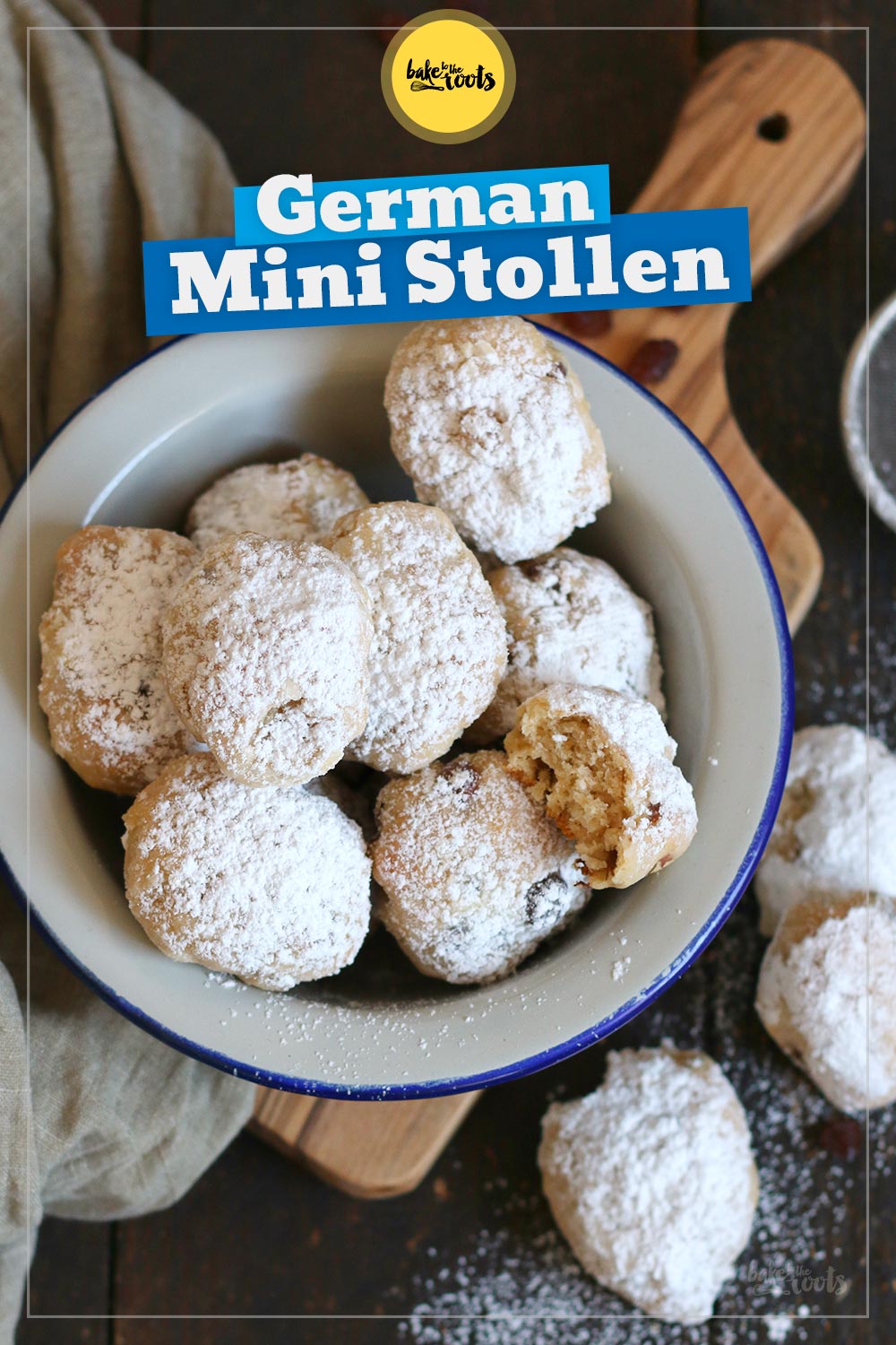 German Mini Quarkstollen for Christmas | Bake to the roots