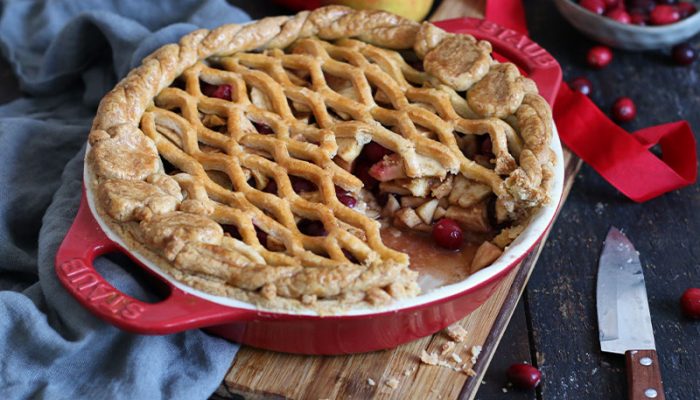 Apple Cranberry Pie | Bake to the roots