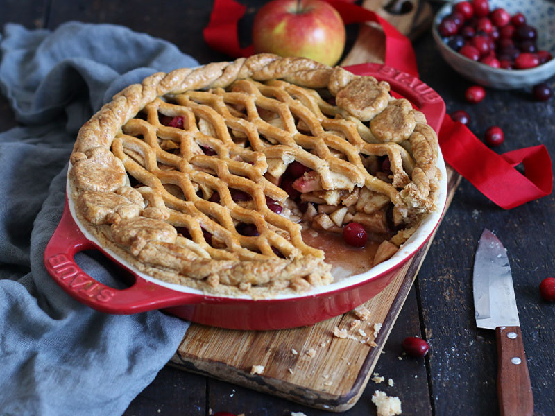 Apple Cranberry Pie | Bake to the roots
