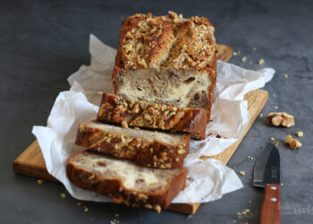 Cream Cheese Swirl Banana Bread | Bake to the roots