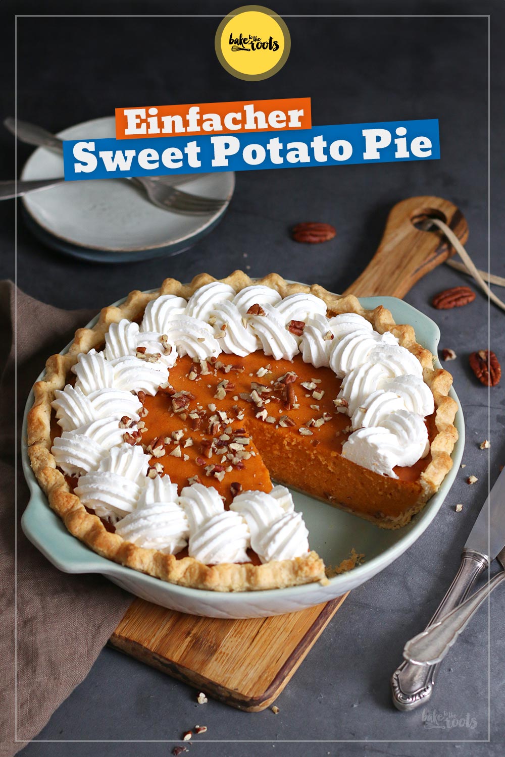 Einfacher Sweet Potato Pie | Bake to the roots