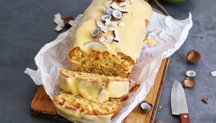 Mango Coconut Loaf Cake | Bake to the roots