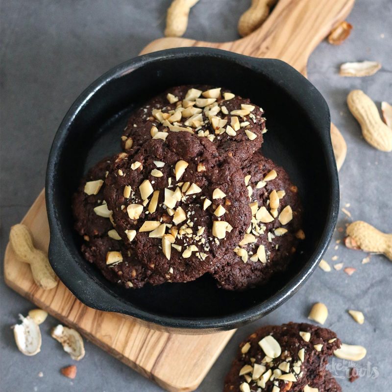 Vegane Erdnussbutter Chocolate Fudge Cookies | BTTR Vegane Erdnussbutter Chocolate Fudge Cookies | BTTR