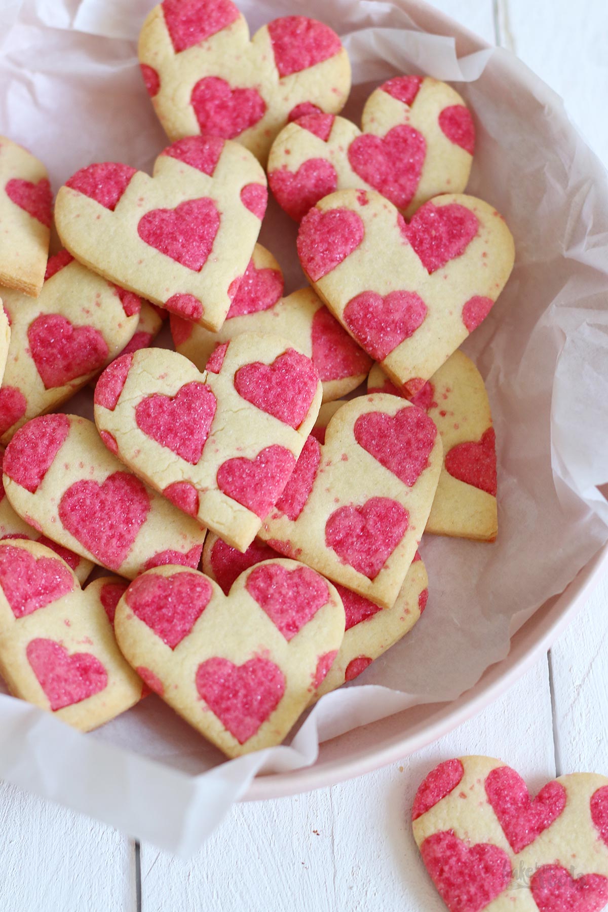 Valentine's Day Heart Cookies | Bake to the roots
