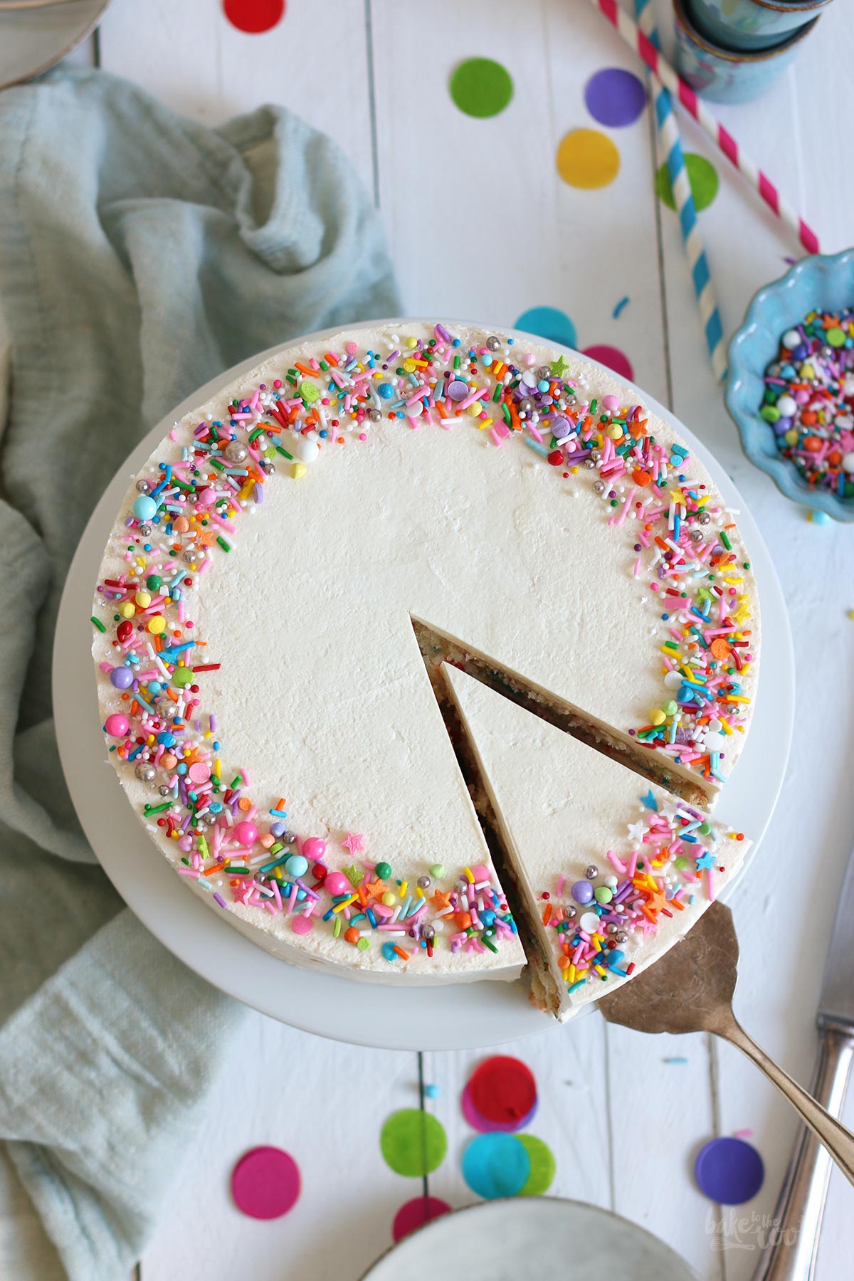 Easy Vegan Funfetti Cake Bake to the roots Bake to the roots