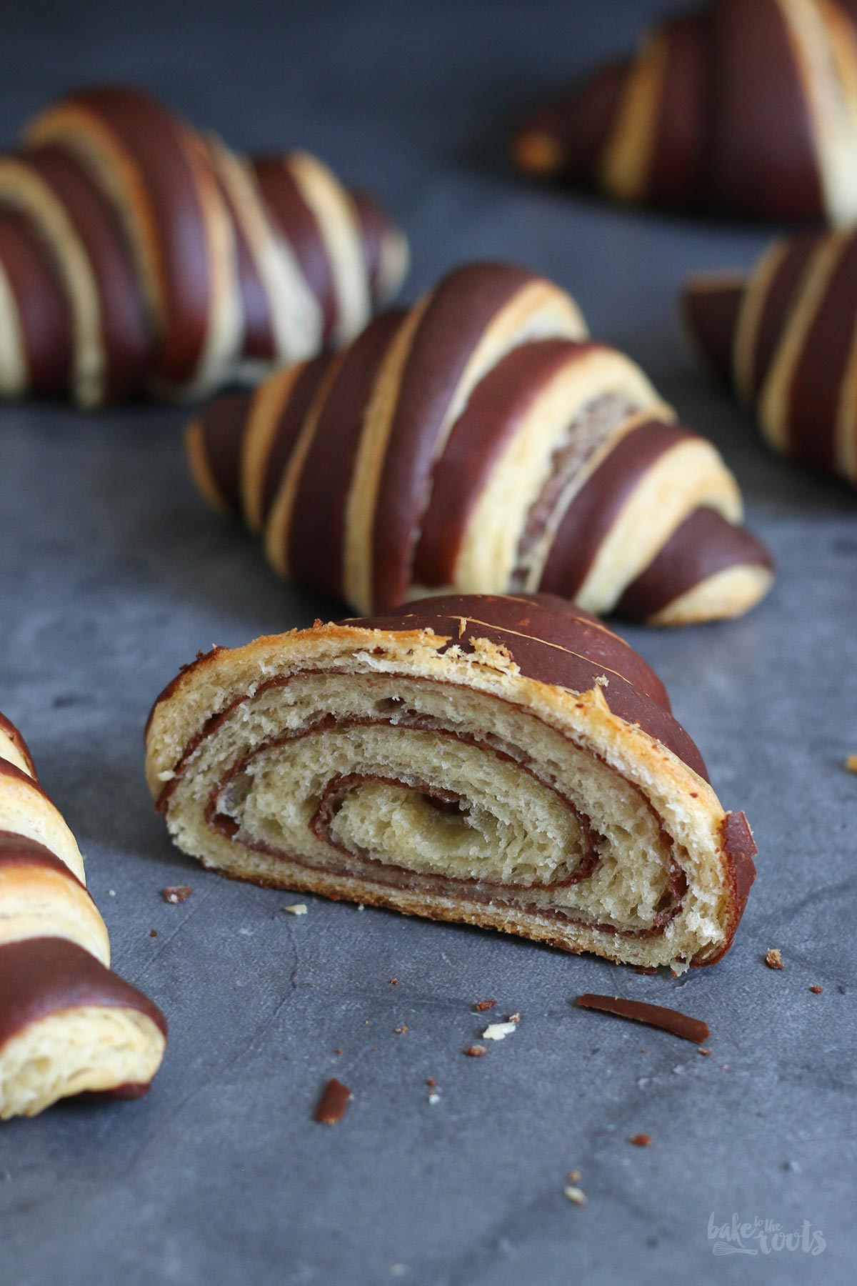 Chocolate Croissants | Bake to the roots