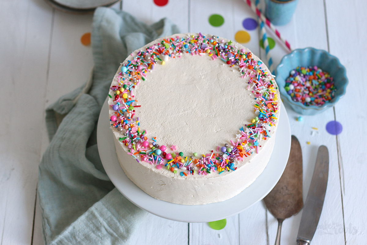 Easy Vegan Funfetti Cake Bake to the roots Bake to the roots