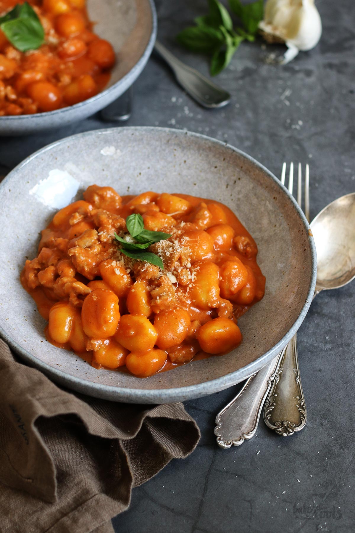 One-Pot Gnocchi with Italian Sausage | Bake to the roots