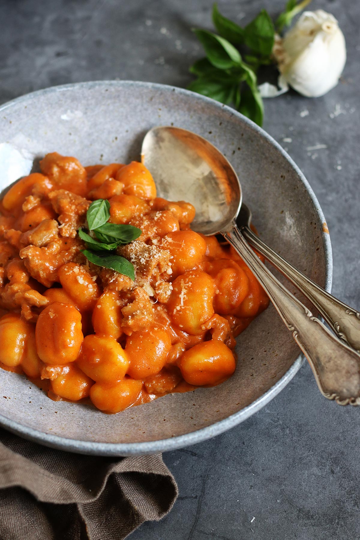One-Pot Gnocchi with Italian Sausage | Bake to the roots