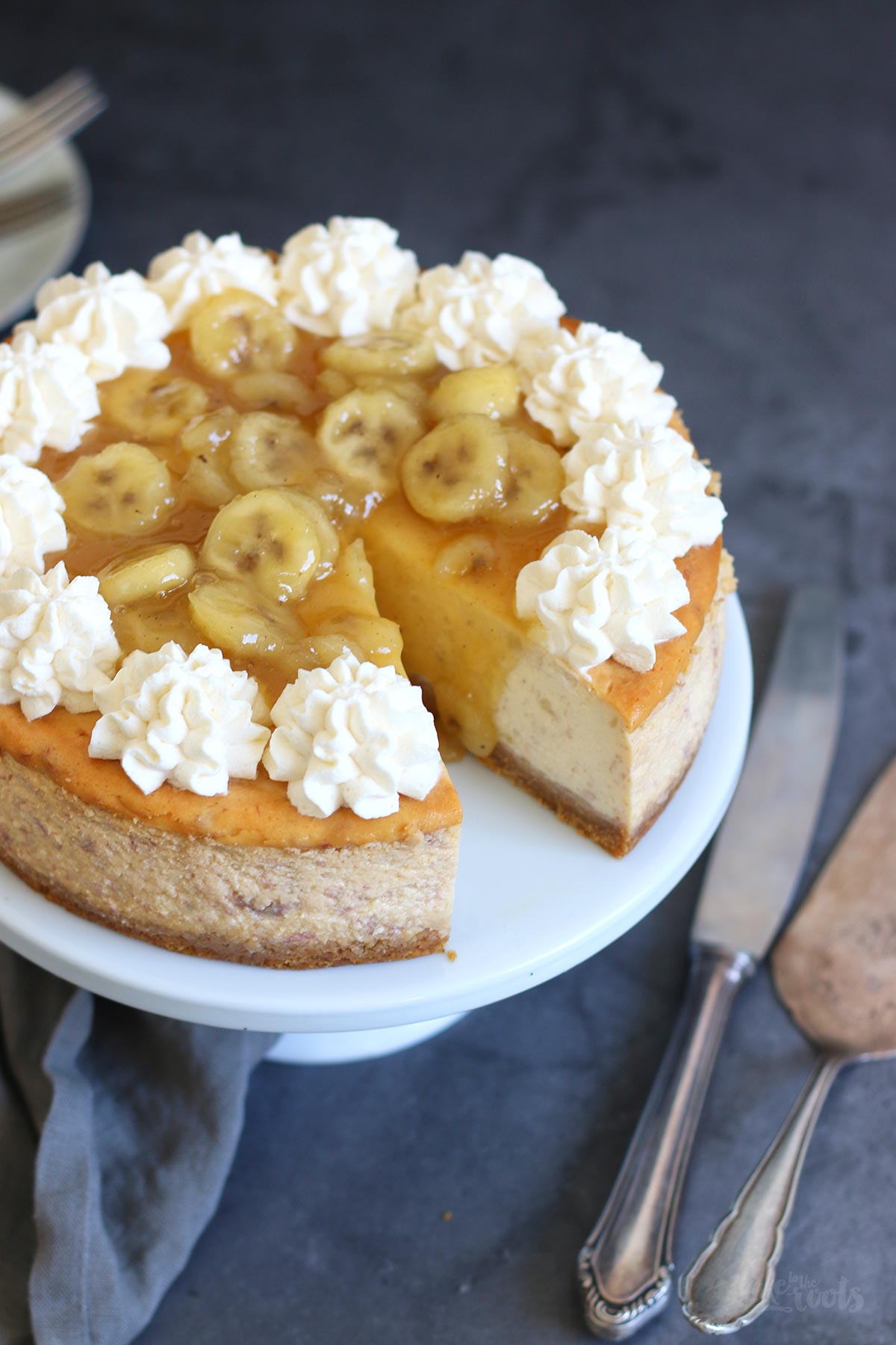 Bananas Foster Cheesecake Bake to the roots Bake to the roots
