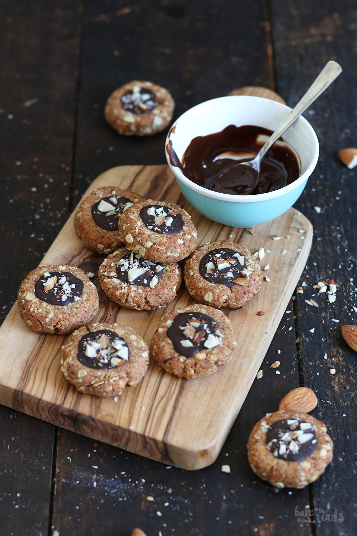 Dattel Mandel Haferflocken Cookies | Bake to the roots