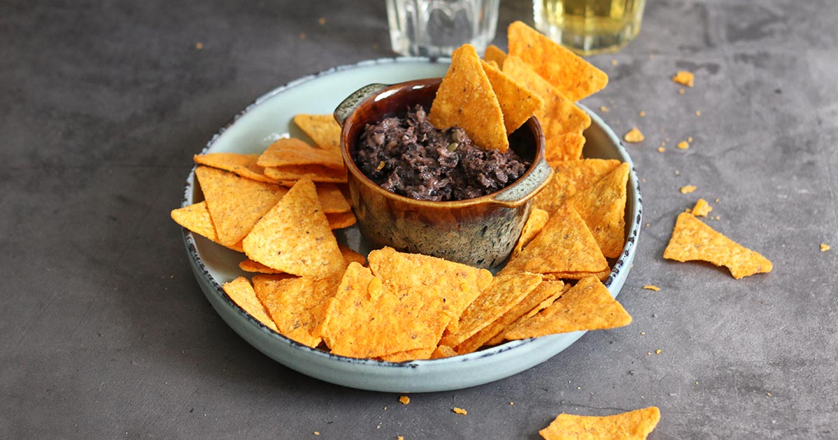 Homemade Refried (Black) Beans Bake to the roots