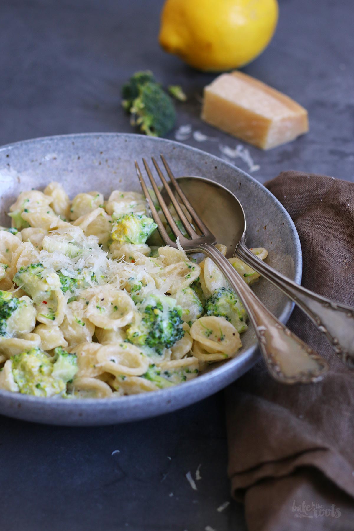 One-Pot Pasta with Creamy Ricotta Lemon Sauce and Broccoli | Bake to the roots