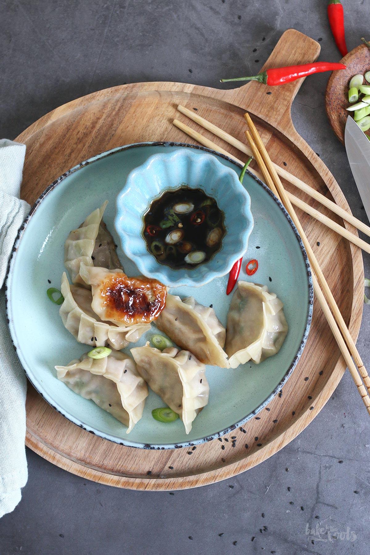 Potstickers with Pork and Napa Cabbage | Bake to the roots