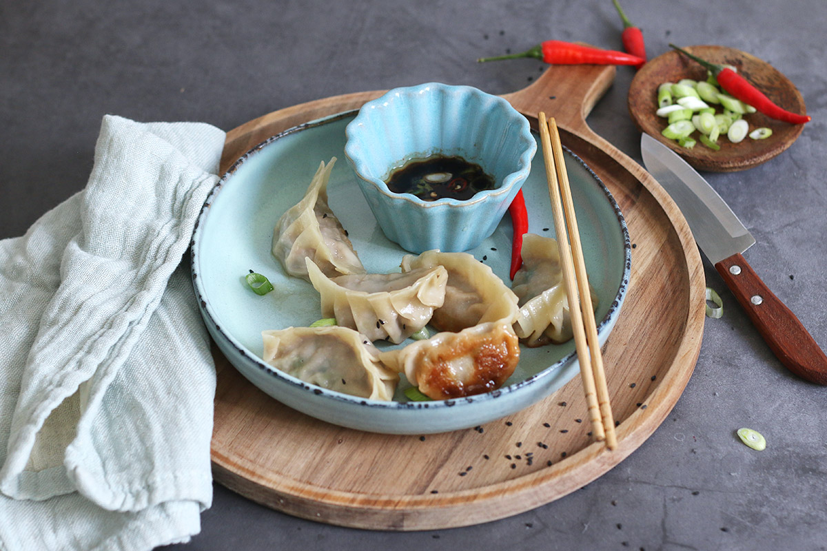 Potstickers with Pork and Napa Cabbage | Bake to the roots