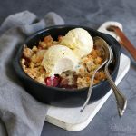 Rhubarb Crumble with Candied Ginger | Bake to the roots
