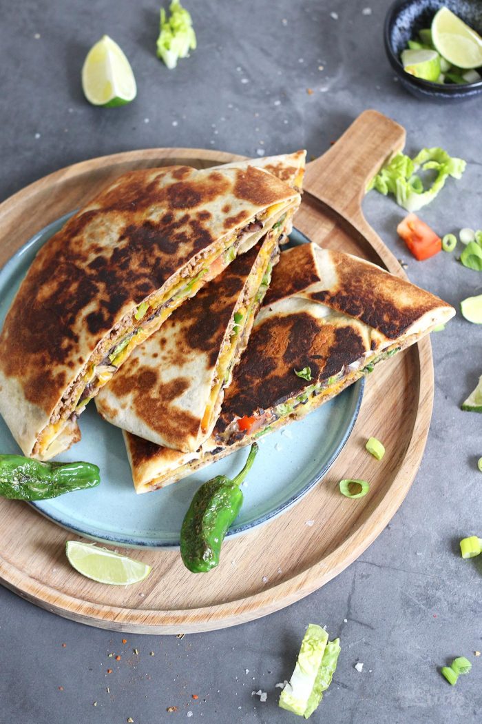 Crunchwrap Supreme with Refried Beans Bake to the roots