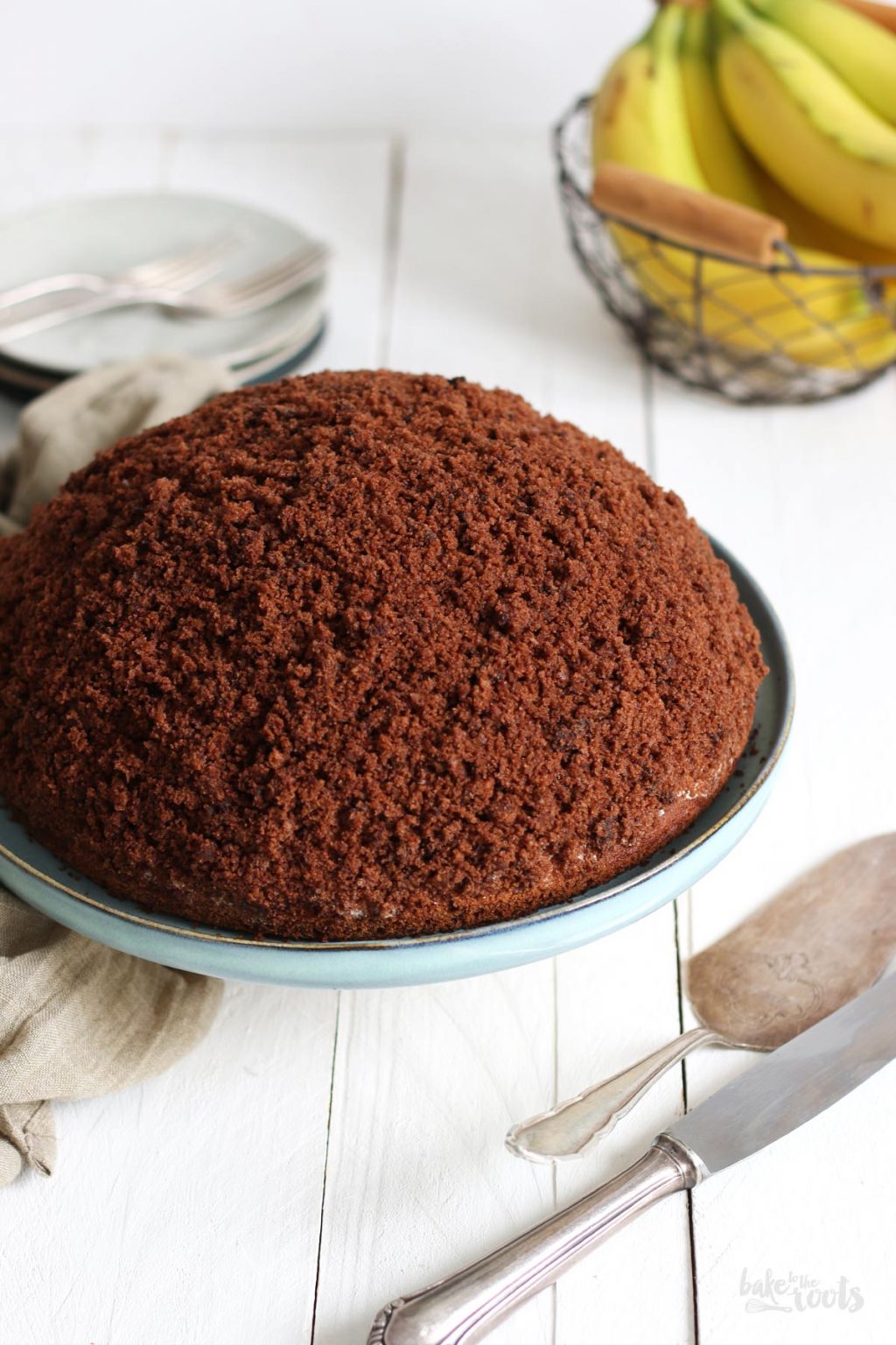 Maulwurfkuchen mit Bananen | Bake to the roots