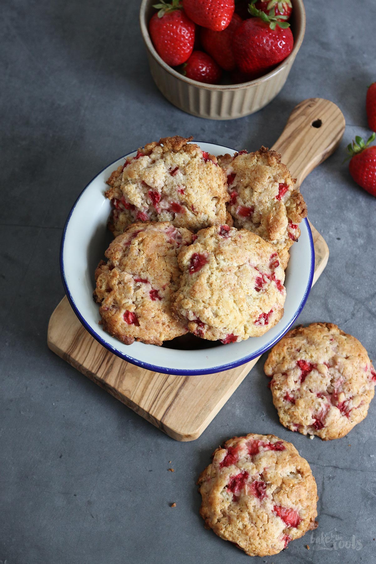Strawberry Shortcake Cookies | Bake to the roots