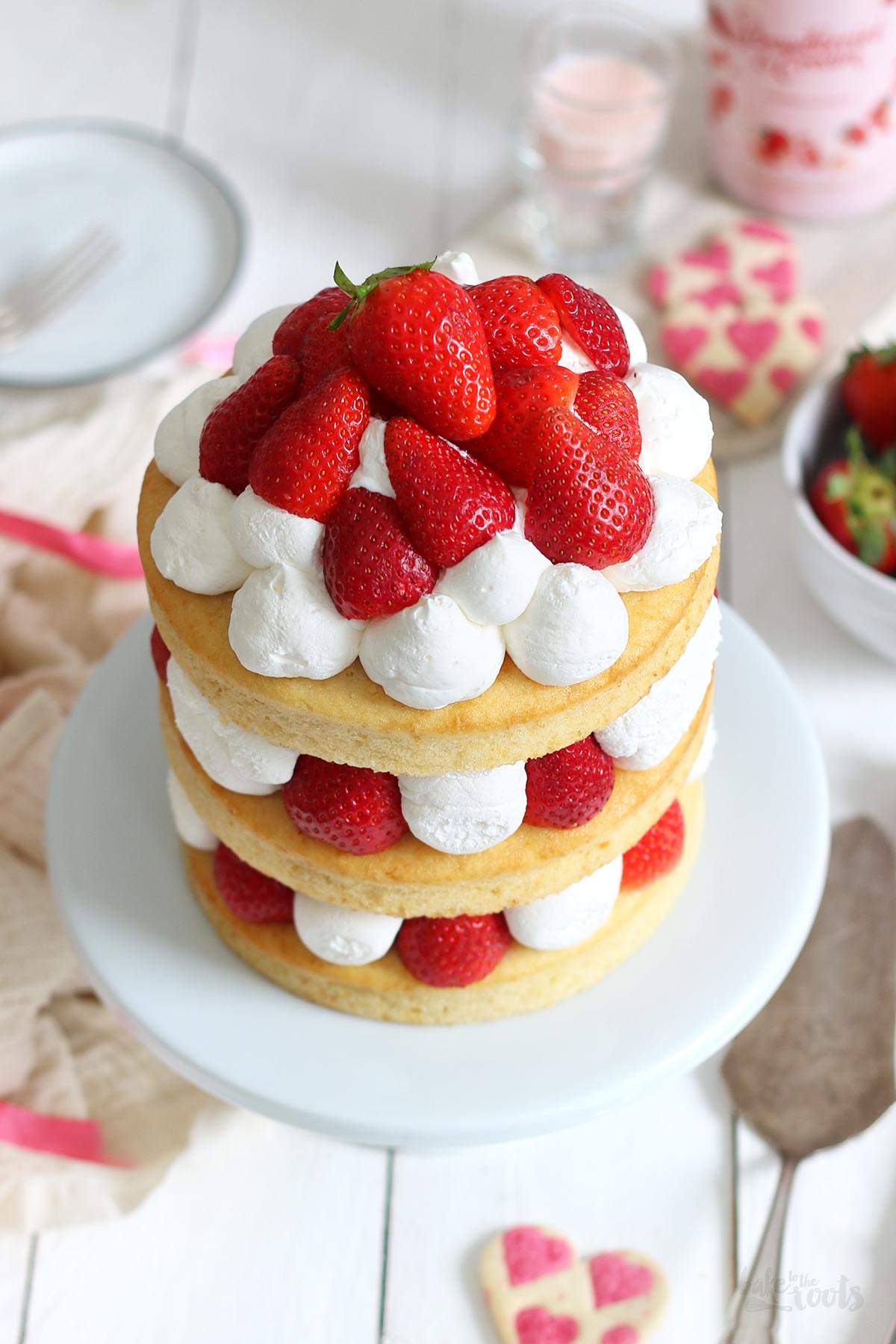 Japanese Strawberry Shortcake Torte | Bake to the roots