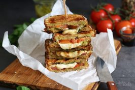 Caprese Panini Sandwich | Bake to the roots