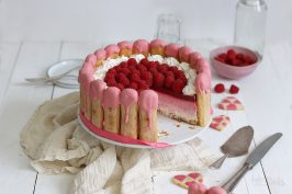 Raspberry Ombre Cheesecake Charlotte | Bake to the roots