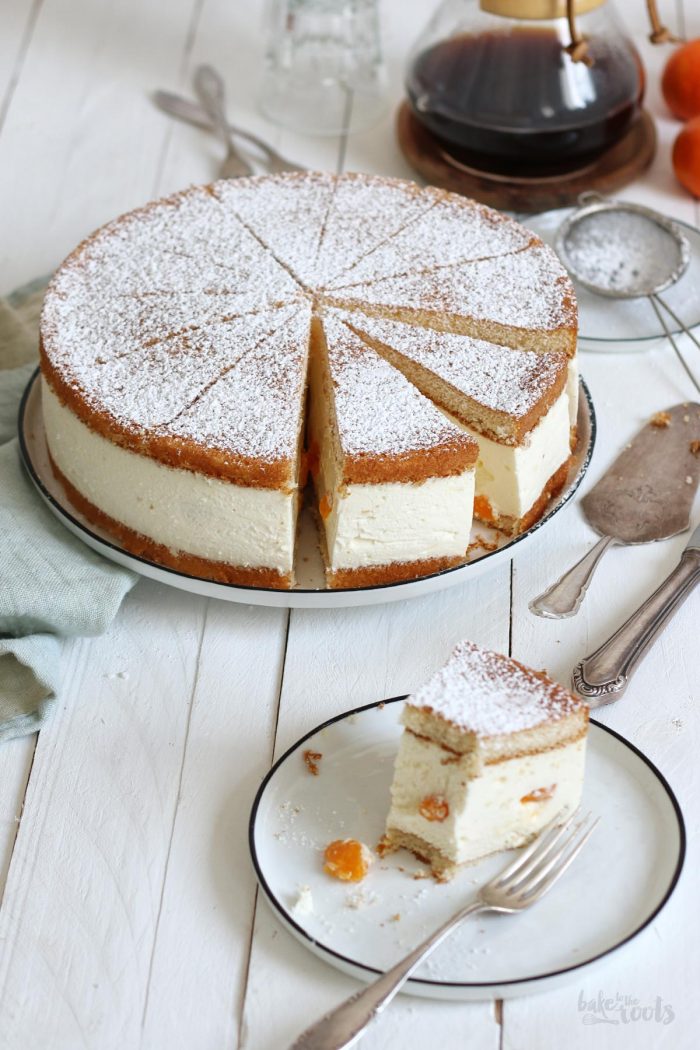 Klassische Käsesahnetorte mit Mandarinen | Bake to the roots