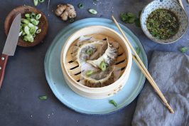 Vegan Steamed Dumplings with Mushrooms & Napa Cabbage | Bake to the roots