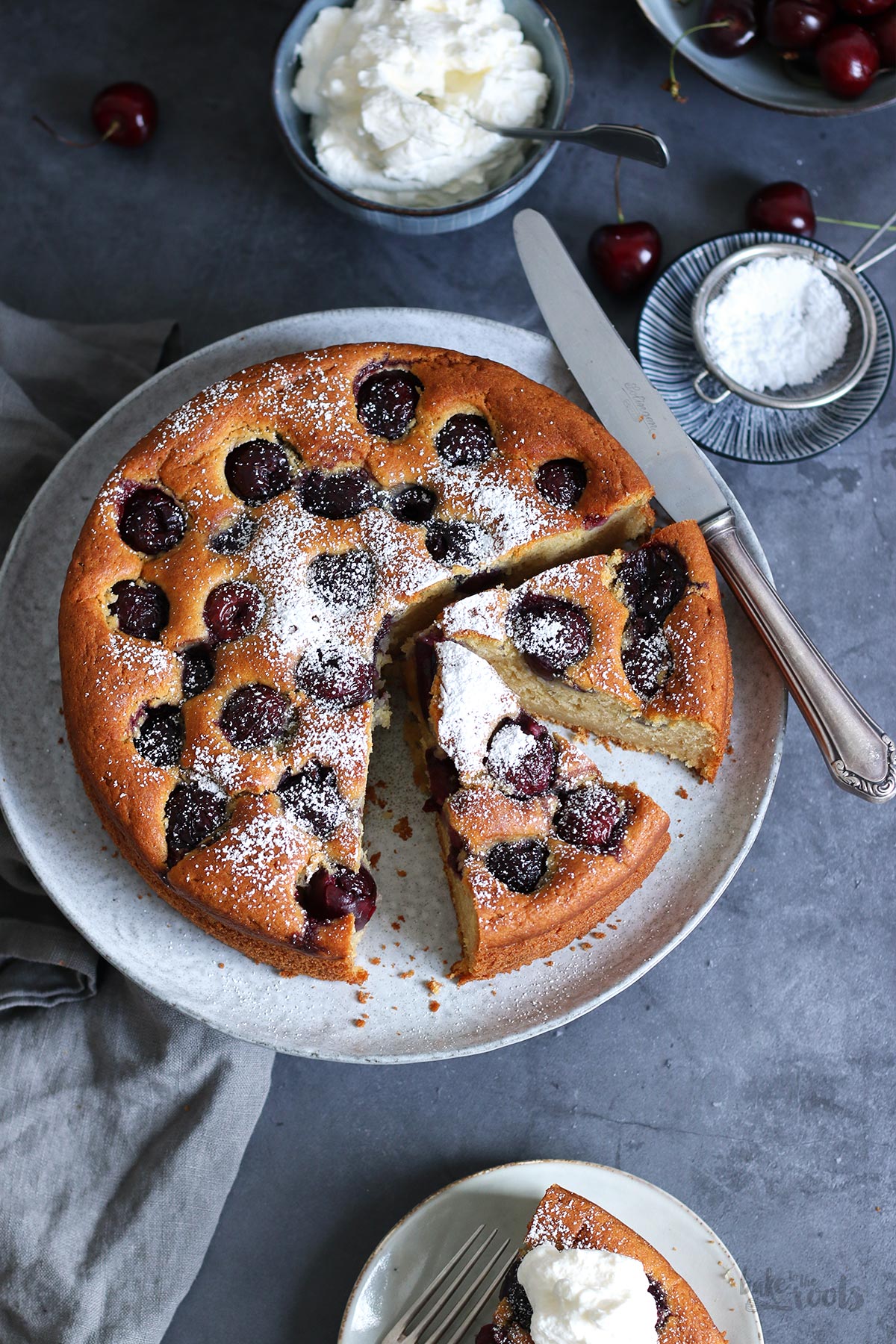 Ricotta Kirschkuchen | Bake to the roots