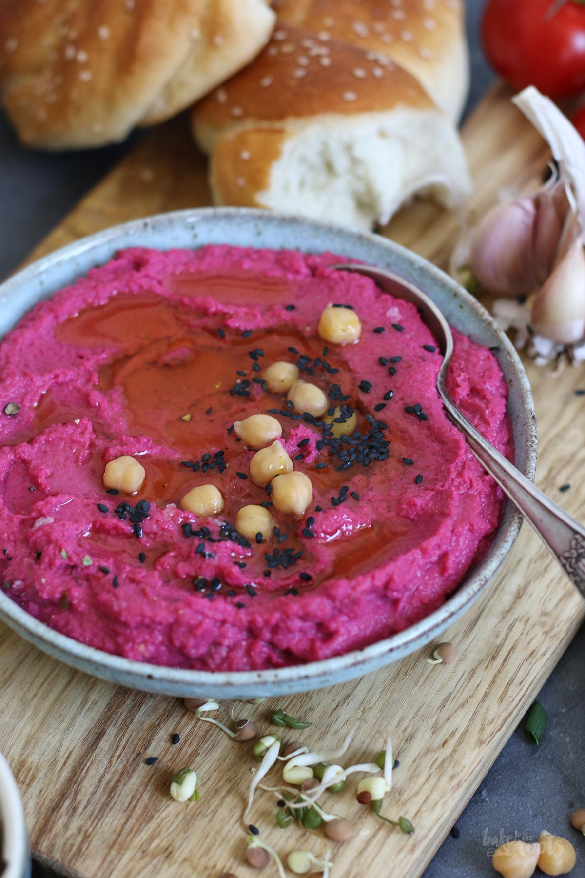 Einfacher Rote Bete Hummus | Bake to the roots
