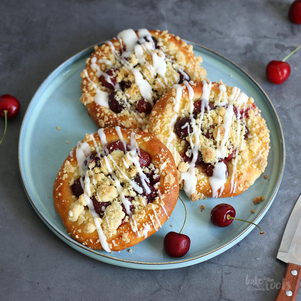 Kirsch Streusel Plunder (mit Quark-Öl-Teig) | BTTR Kirsch Streusel Plunder (mit Quark-Öl-Teig) | BTTR
