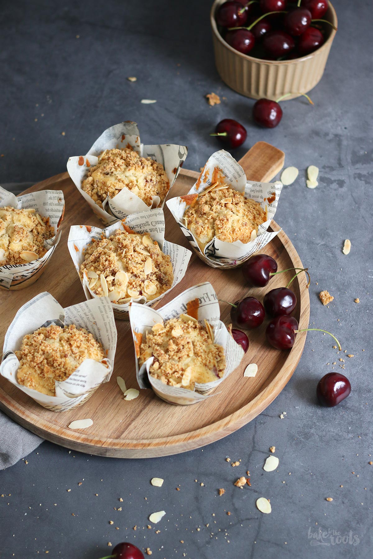 Cherry Streusel Muffins | Bake to the roots