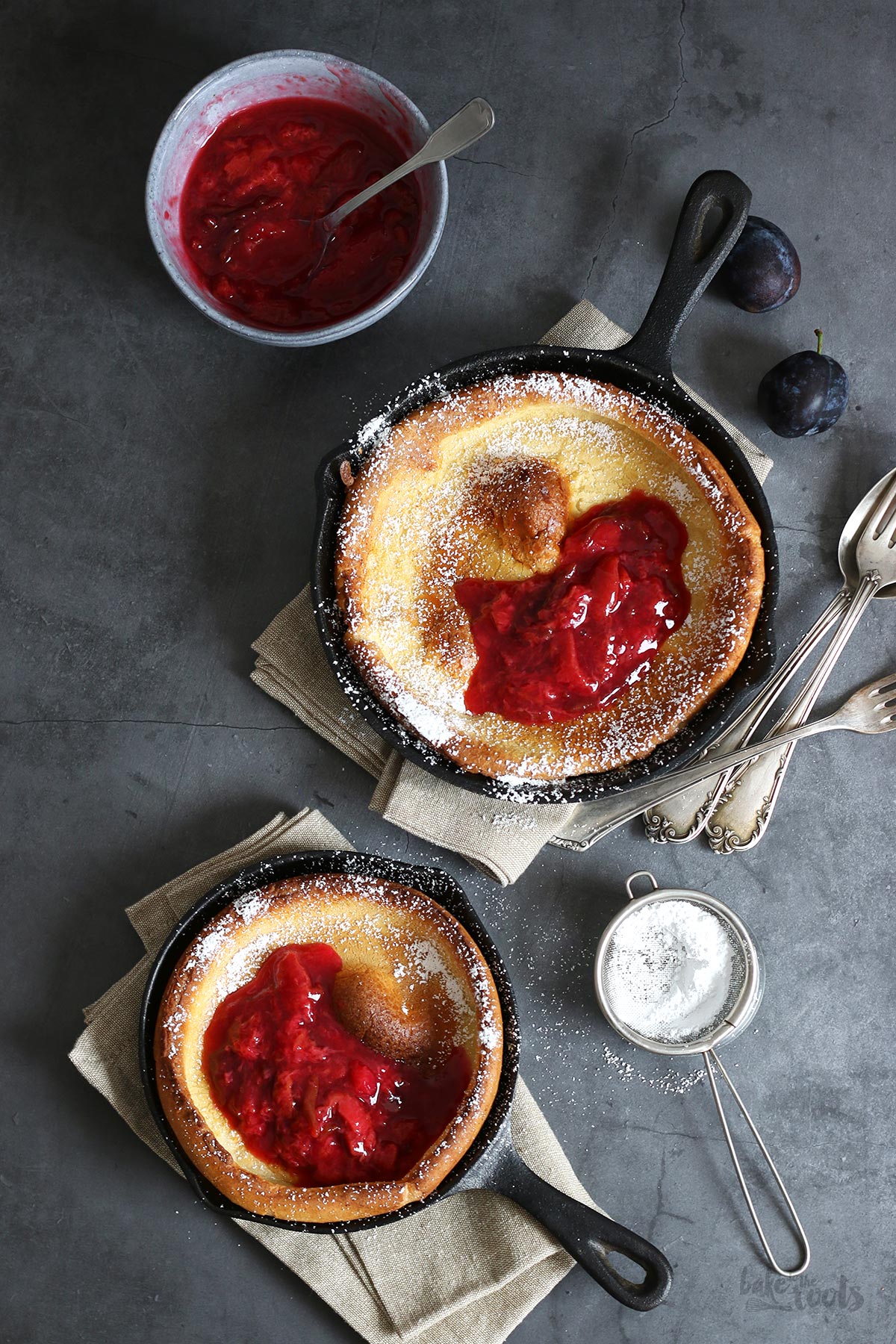 Dutch Baby with Plum Compote | Bake to the roots