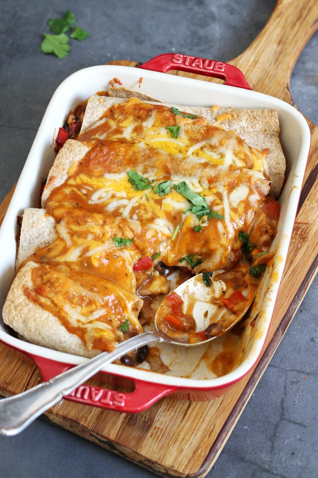 Easy Chicken Enchiladas | Bake to the roots