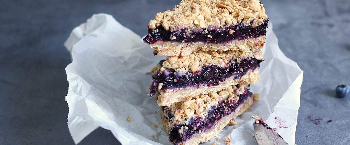 Blueberry Streusel Bars | Bake to the roots