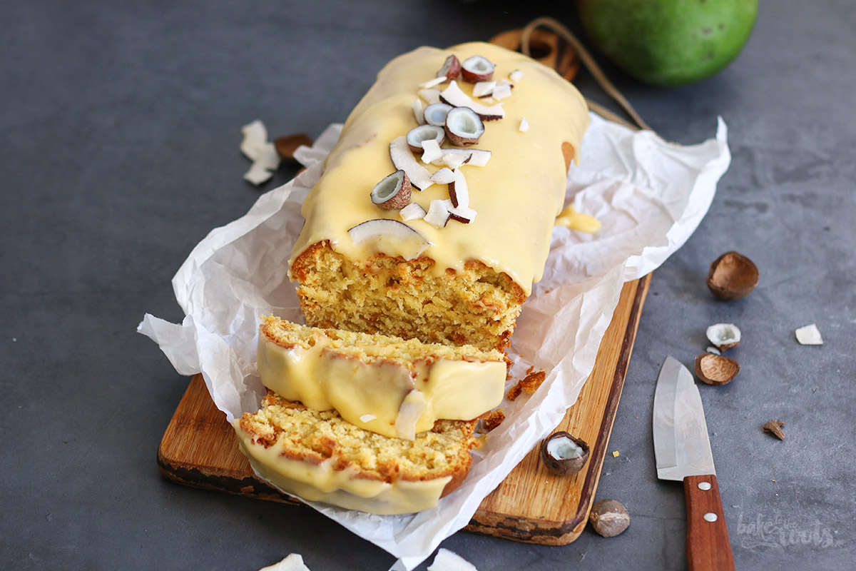 Mango Coconut Loaf Cake | Bake to the roots