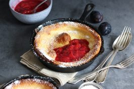 Dutch Baby with Plum Compote | Bake to the roots