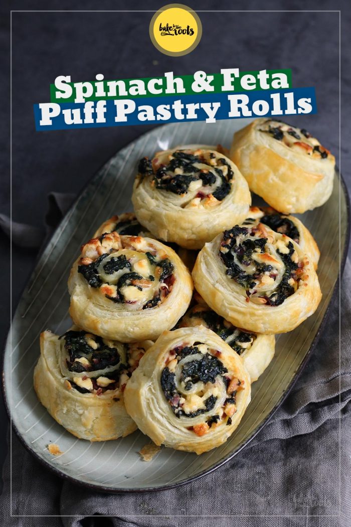 Spinach & Feta Puff Pastry Rolls | Bake to the roots