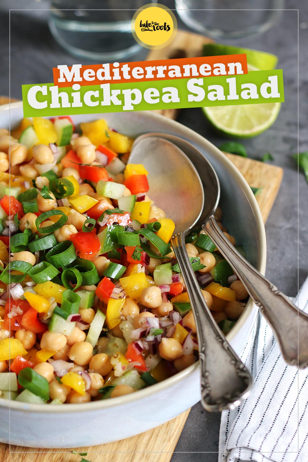 Mediterranean Chickpea Salad | Bake to the roots