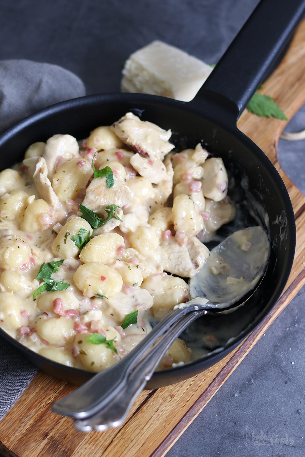 Chicken Bacon Gnocchi Pan | Bake to the roots