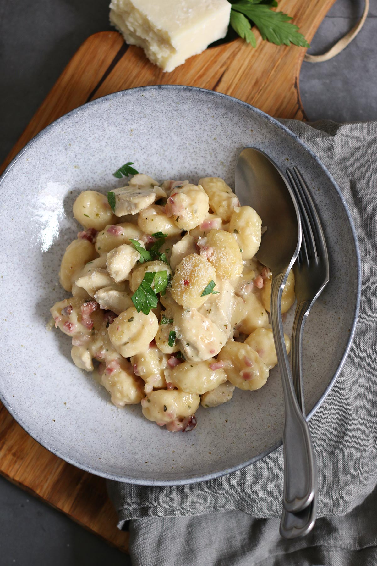 Chicken Bacon Gnocchi Pan | Bake to the roots