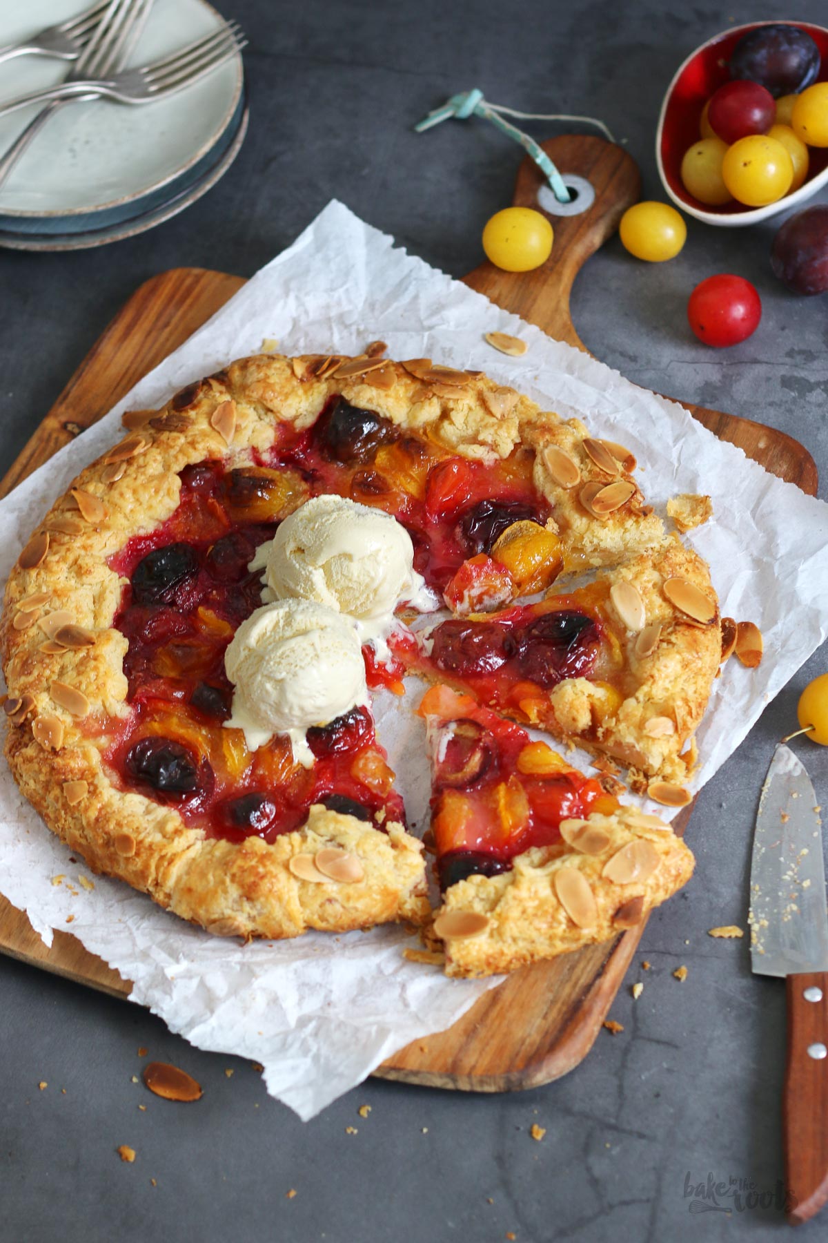 Easy Mixed Plum Galette