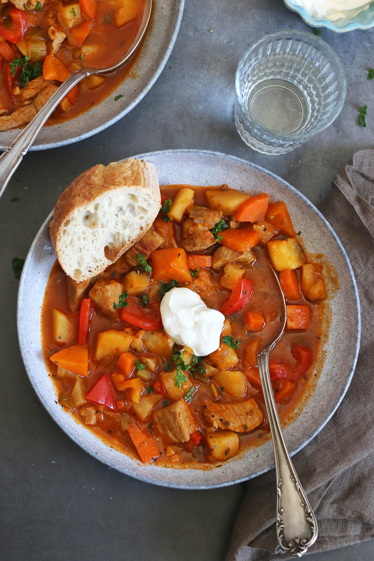 Kürbis Kartoffel Eintopf (Gulasch) | Bake to the roots