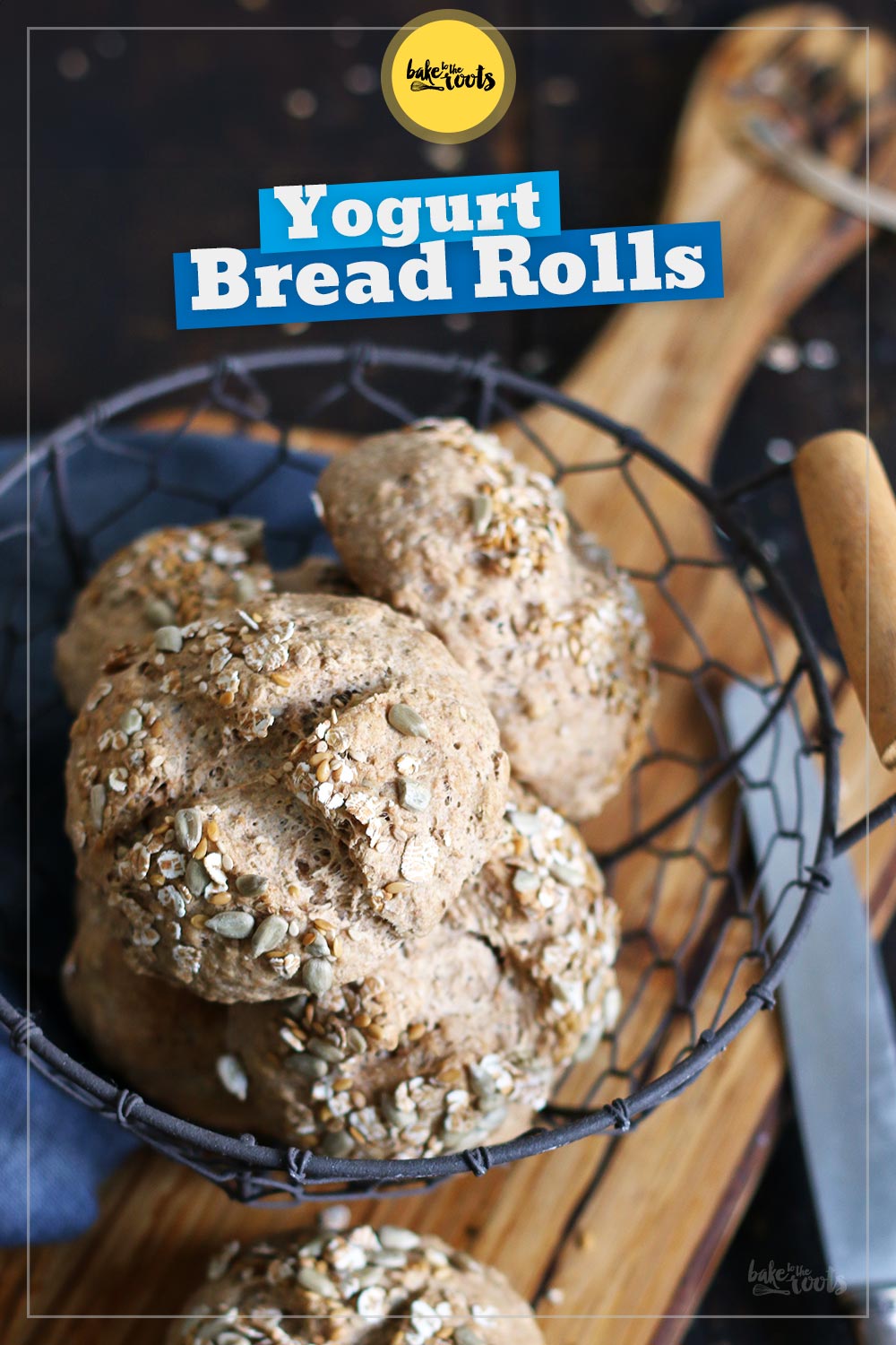 Simple & Easy Wholemeal Yogurt Bread Rolls | Bake to the roots