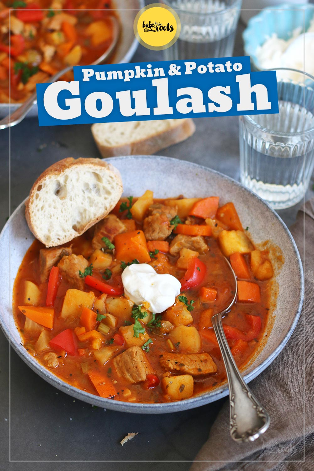 Easy Pumpkin Potato Goulash | Bake to the roots