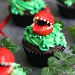 Audrey II Cupcakes from Little Shop of Horrors | Bake to the roots