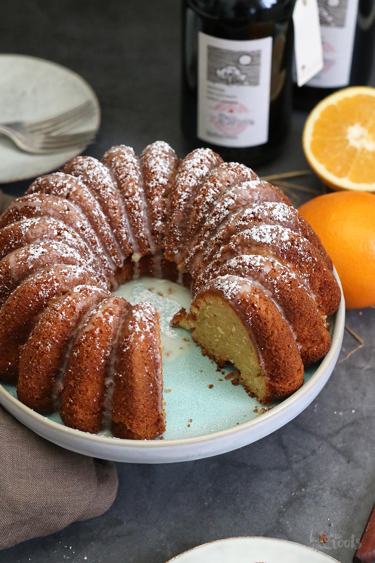Orange & Zitrone Olivenölkuchen | Bake to the roots