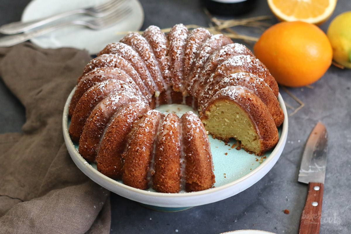 Orange & Zitrone Olivenölkuchen | Bake to the roots